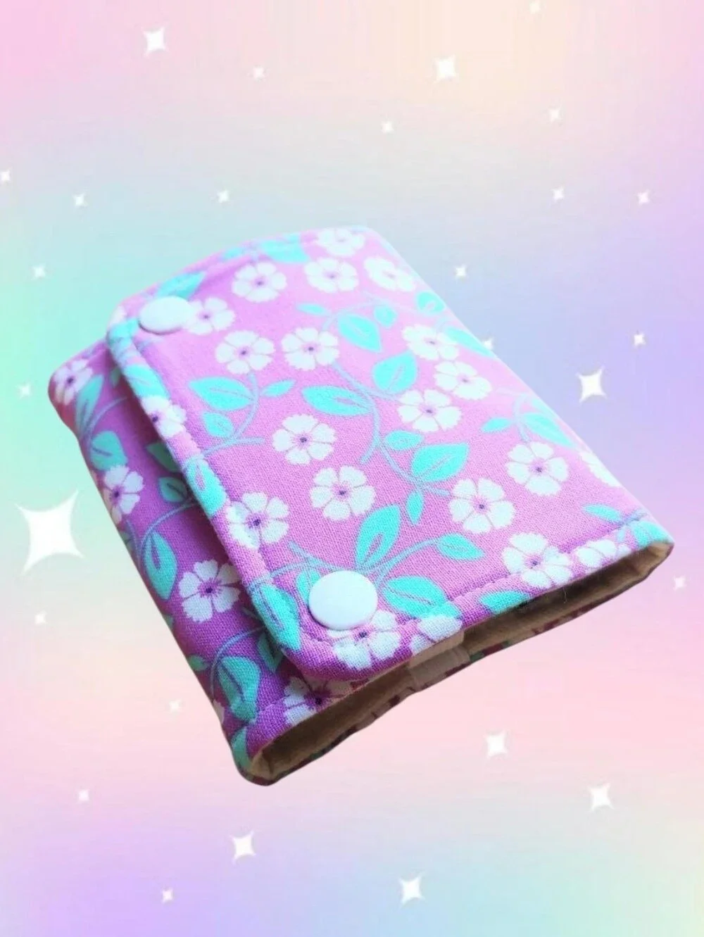 Essential Oil Roller Bottle Wallet - Purple Floral